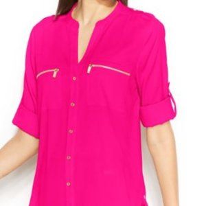 Calvin Klein Roll Tab Sleeve Shirt